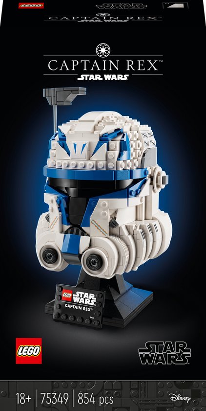 LEGO Star Wars Captain Rex Helm Set voor Volwassenen, The Clone Wars Collectible – 75349