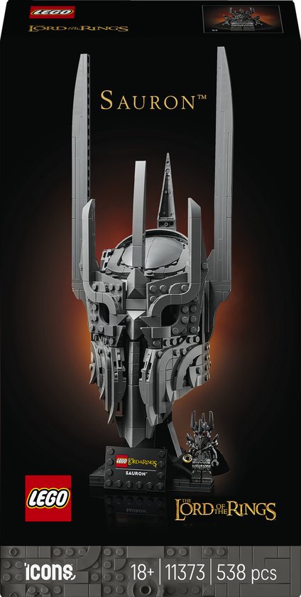 LEGO Icons – The Lord of the Rings: De Helm van Sauron Bouwpakket voor Volwassenen en Woondecoratie – 11373