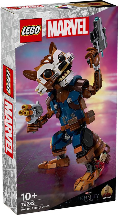 LEGO Marvel Rocket en Baby Groot – 76282