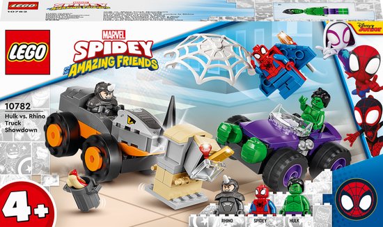 LEGO Marvel Spider-Man Hulk vs. Rhino truck duel – 10782