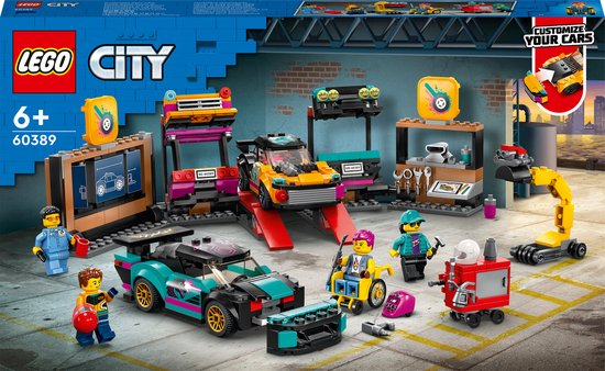LEGO City Garage voor aanpasbare auto’s – 60389
