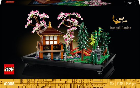 LEGO Icons Rustgevende tuin Botanisch Mindfulness Bouwpakket voor Volwassenen – 10315