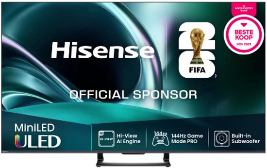 Hisense 50U7Q – 50 inch – 4K MiniLED – 144hz – 2025