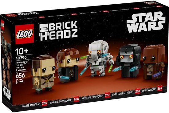 LEGO Star Wars BrickHeadz 40796 – Revenge of the Sith Heroes & Villains