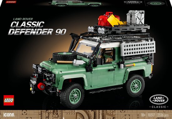 LEGO Icons Land Rover Classic Defender 90 Auto Model Bouwpakket voor Volwassenen – 10317