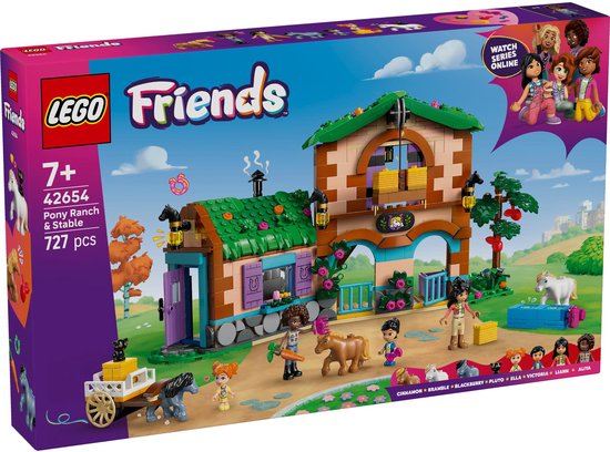 LEGO® Friends Ponyboerderij en Stal Bouwset – 42654