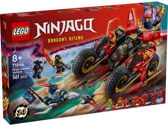 LEGO® NINJAGO® Ninja Strijdvoertuig 3-in-1 Speelset – 71844
