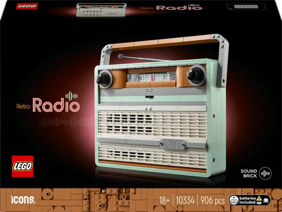 LEGO Icons Retro draagbare radio – 10334