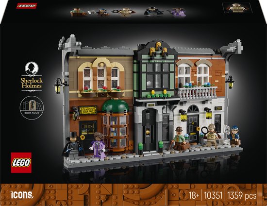 LEGO® Icons Boekensteun: Sherlock Holmes, Bouwset – 10351