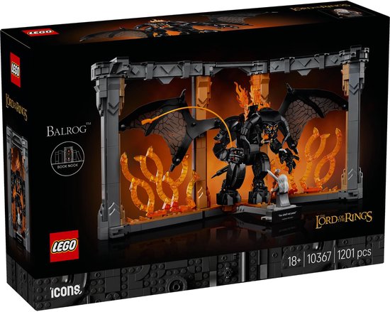 LEGO Icons Boekensteun: The Lord of the Rings – Balrog Set – 10367
