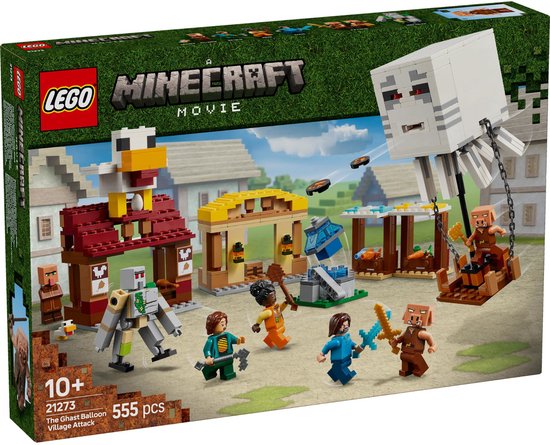 LEGO Minecraft De Ghast-Ballon Aanval op het dorp – 21273