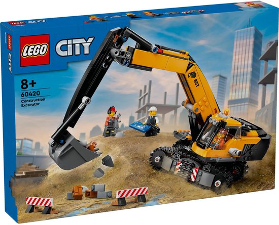 LEGO City Gele graafmachine speelgoedset – 60420