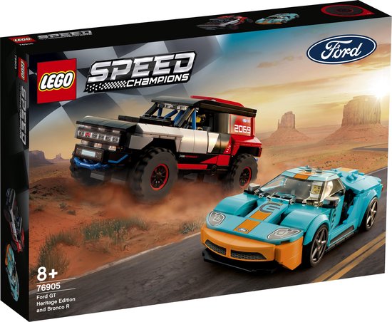 LEGO – Speed Champions Ford GT Heritage Edition en Bronco R – 76905