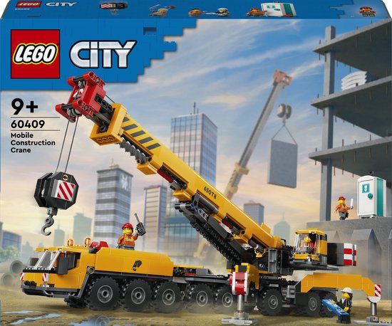 LEGO City Gele mobiele bouwkraan speelgoedset – 60409