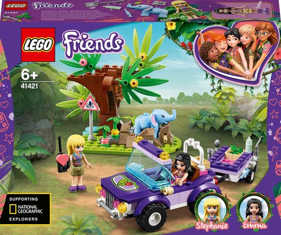 LEGO Friends Reddingsbasis Babyolifant in Jungle – 41421