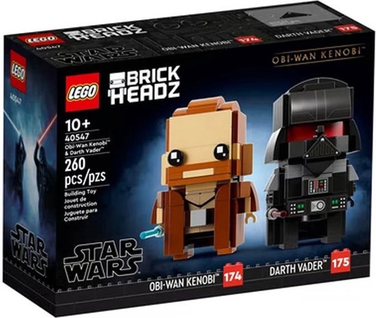 LEGO Star Wars Brickheadz 40547 – Obi-Wan Kenobi™ & Darth Vader™