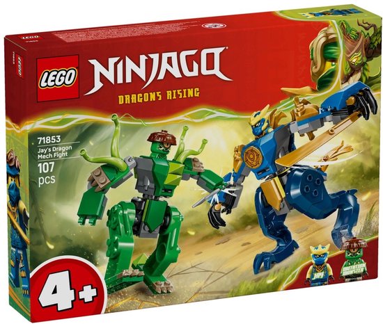 LEGO® NINJAGO® – Jay’s Drakenmechastrijd – Speelgoedmecha – Speelset met 2 Minifiguren – 71853