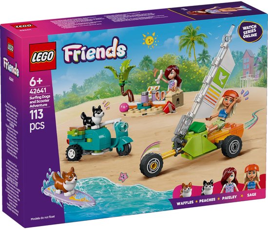 LEGO Friends Surf- en scooterplezier met de honden – 42641