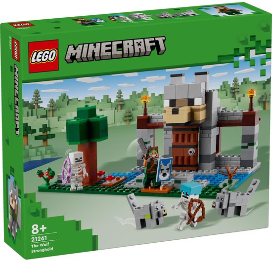 LEGO Minecraft® De wolvenburcht speelset met fort 21261