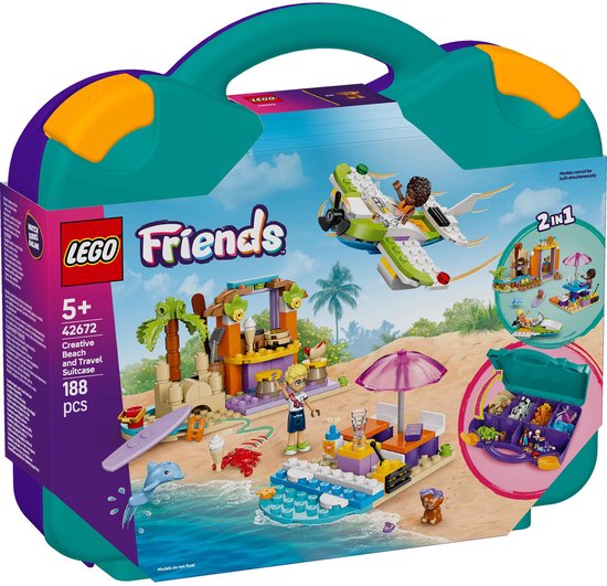 LEGO Friends Creatieve strandkoffer Speelgoed voor 5 jaar en ouder – 42672