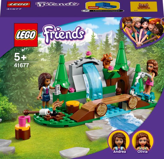 LEGO Friends Waterval in het bos Camping Avontuur set – 41677