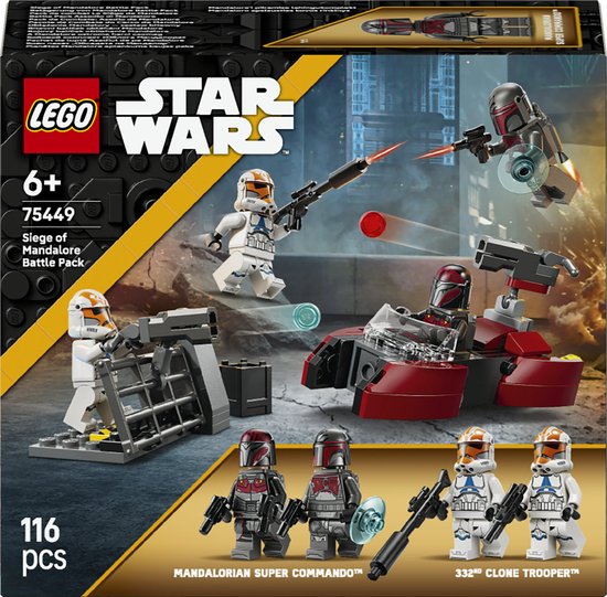 LEGO Star Wars Beleg van Mandalore Battle Pack – Cadeau voor Jongens Vanaf 6 Jaar – 75449
