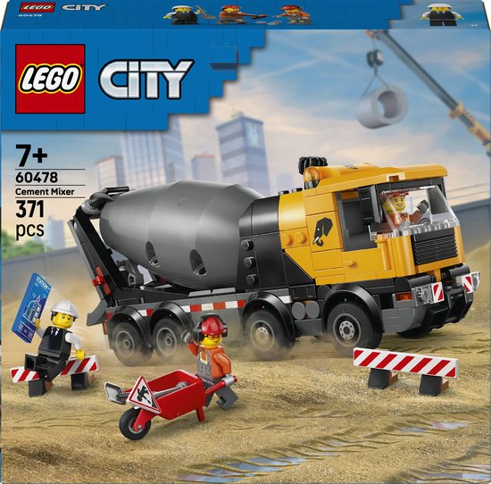 LEGO City Great Vehicles – Cementwagen – 6+ Jaar – Inclusief Figuren