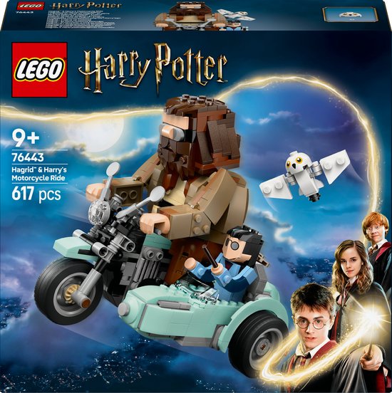 LEGO Harry Potter™ Hagrid™ en Harry’s rit op de motor magisch – 76443