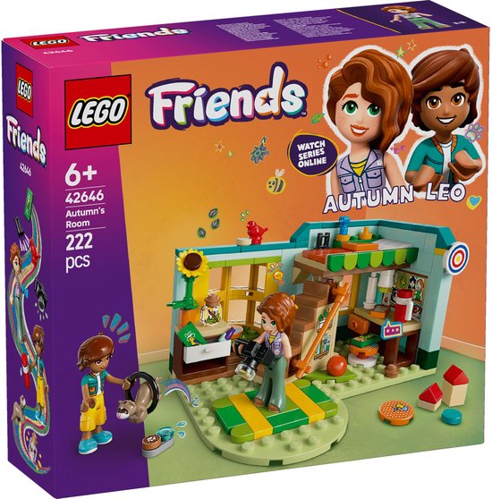 LEGO Friends Autumns kamer Bouwpakket met Creatief Speelgoed voor Meisjes – 42646