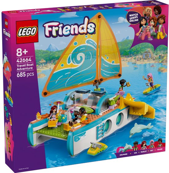 LEGO Friends Avontuurlijke Bootreis Boot Speelgoed voor Kinderen – 42664