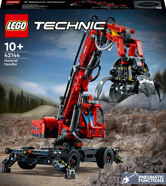 LEGO Technic Overslagkraan, Educatief Speelgoed met Pneumatische Functies – 42144