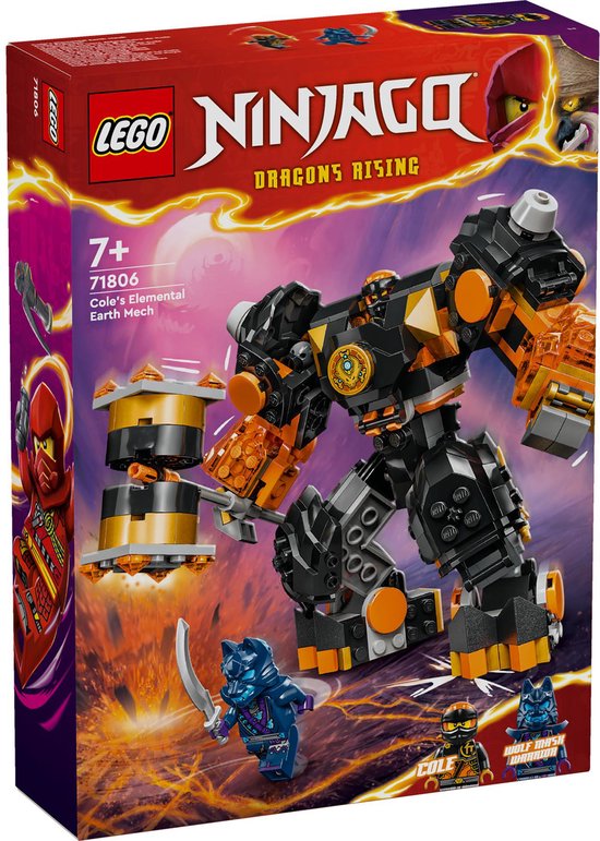 LEGO NINJAGO Cole’s elementaire aardemecha – 71806