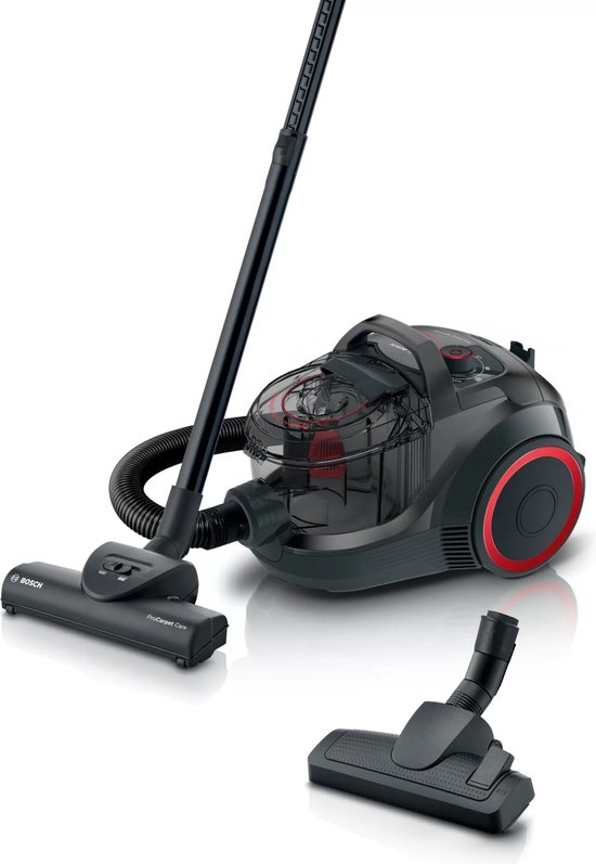 Bosch ProPower BGC21POW1 Serie 4 – Stofzuiger zonder zak – Zwart/Rood
