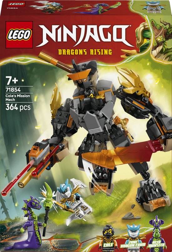 LEGO – Ninjago 71854 – Cole Missiemecha en Draak Zane